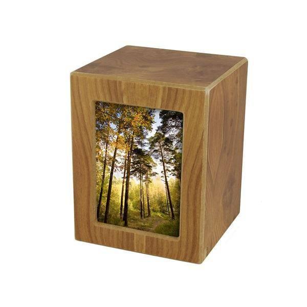 Natural MDF Photo Box Large Pet Urn