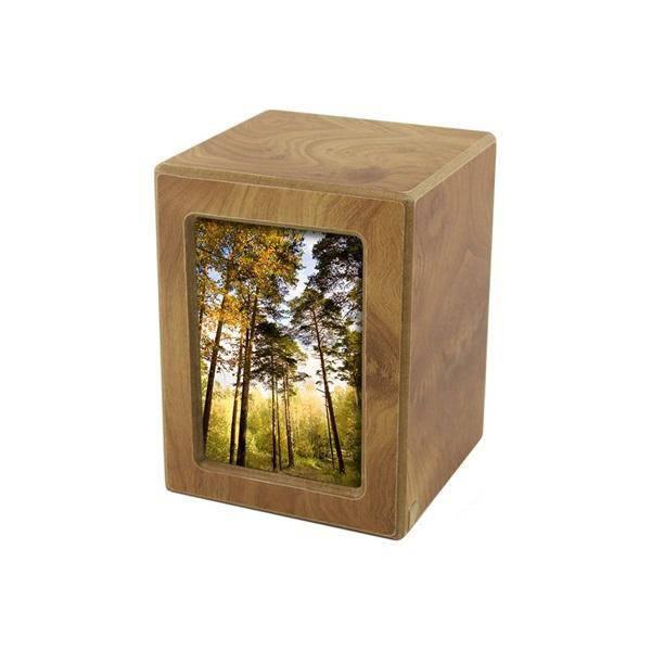 Natural MDF Photo Box Medium Pet Urn