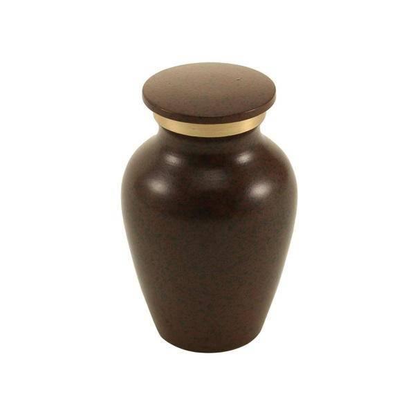 Earth Brown Brass Pet Keepsake Urn