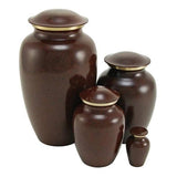 Earth Brown Brass Pet Keepsake Urn