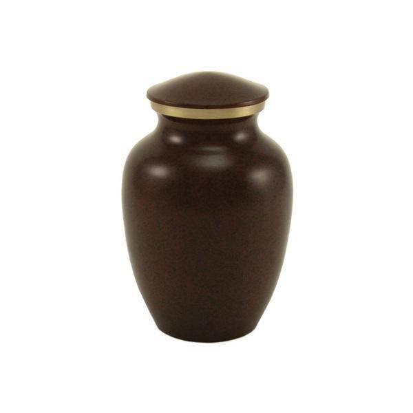 Earth Brown Brass Large Pet Urn