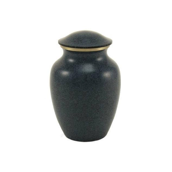 Gray Brass Granite Medium Pet Urn