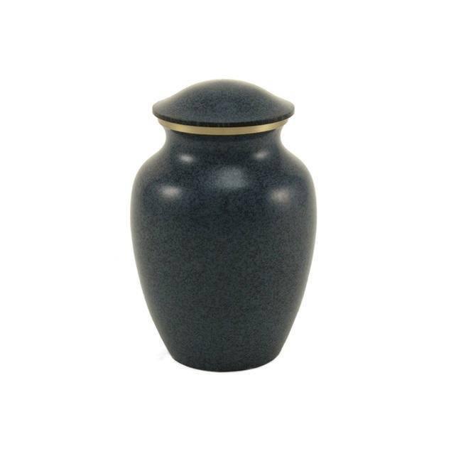 Gray Brass Granite Medium Pet Urn