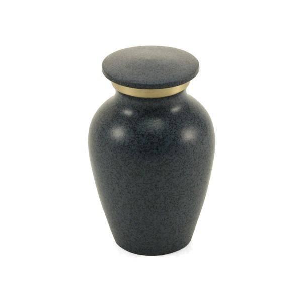 Gray Brass Granite Pet Keepsake Urn