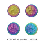 Rainbow Stainless Steel Paddy-paw Pet Jewelry