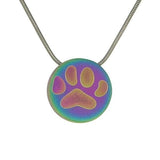 Rainbow Stainless Steel Paddy-paw Pet Jewelry