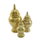 Brass Rabia Shiny Extra Small Pet Urn